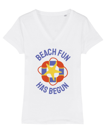 Beach Fun Has Begun White