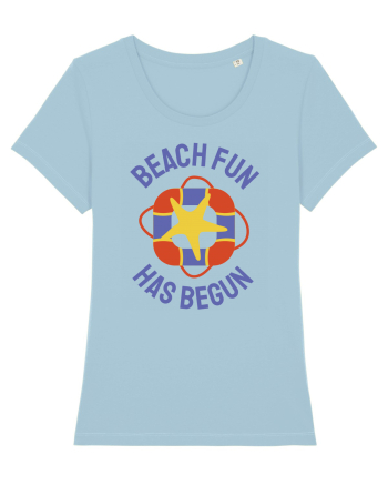 Beach Fun Has Begun Sky Blue