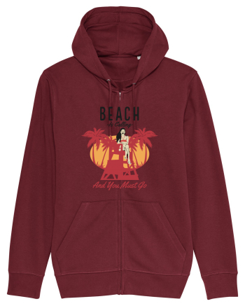 Beach is Calling and You Must Go Burgundy