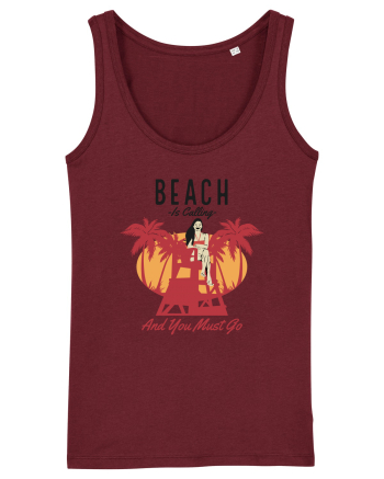Beach is Calling and You Must Go Burgundy