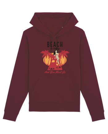 Beach is Calling and You Must Go Burgundy