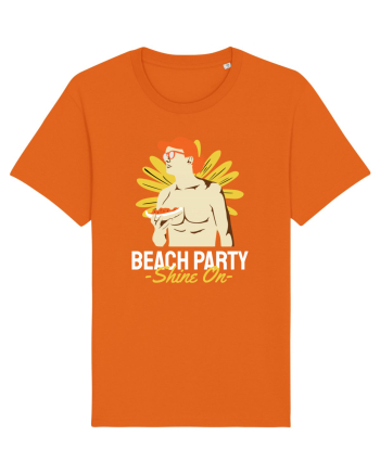Beach Party Shine On Bright Orange