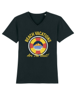 Beach Vacations are the Best! Tricou mânecă scurtă guler V Bărbat Presenter