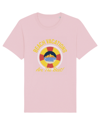 Beach Vacations are the Best! Cotton Pink