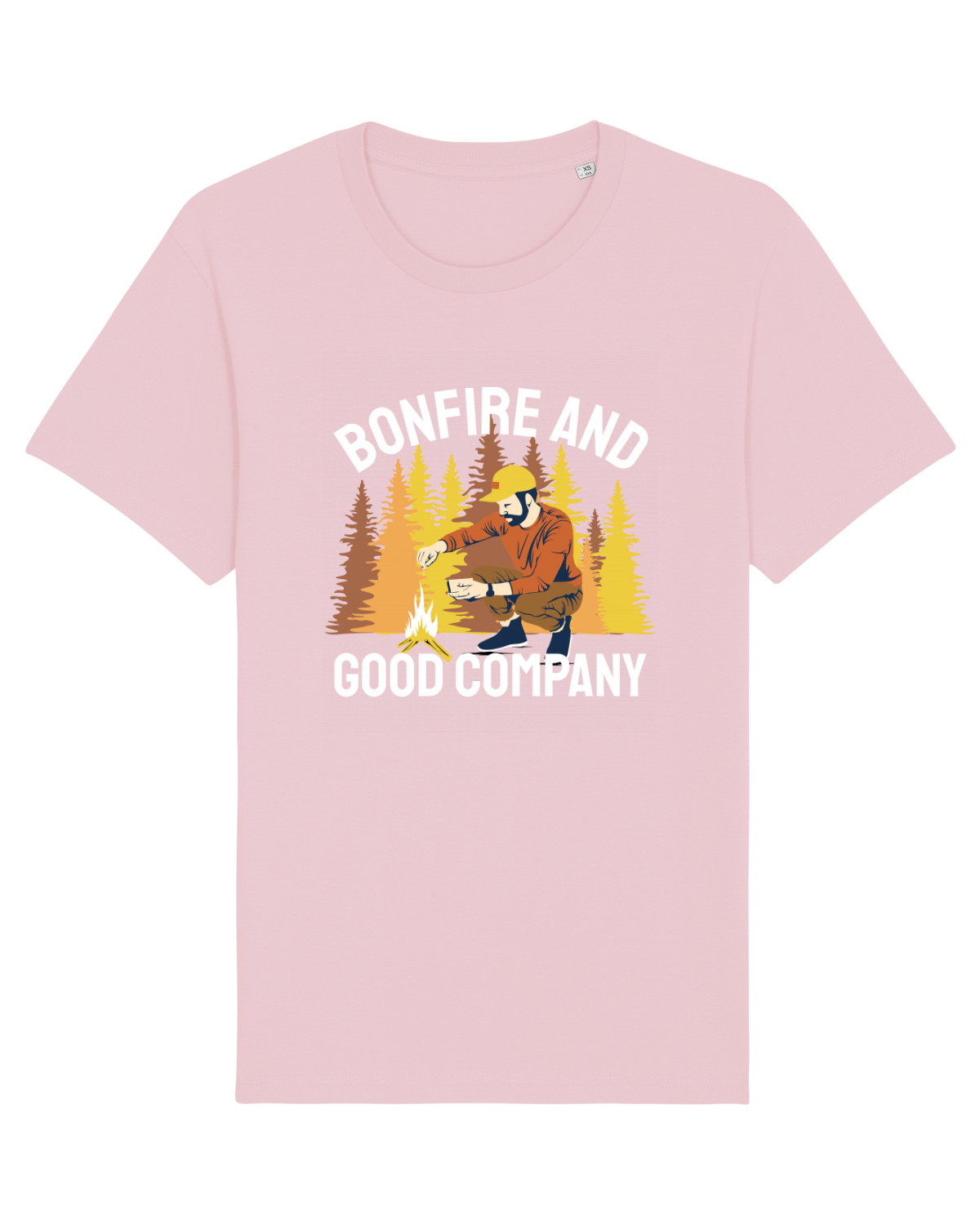 Tricou mânecă scurtă Unisex Rocker Cotton Pink
