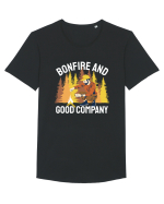 Bonfire and Good Company Tricou mânecă scurtă guler larg Bărbat Skater