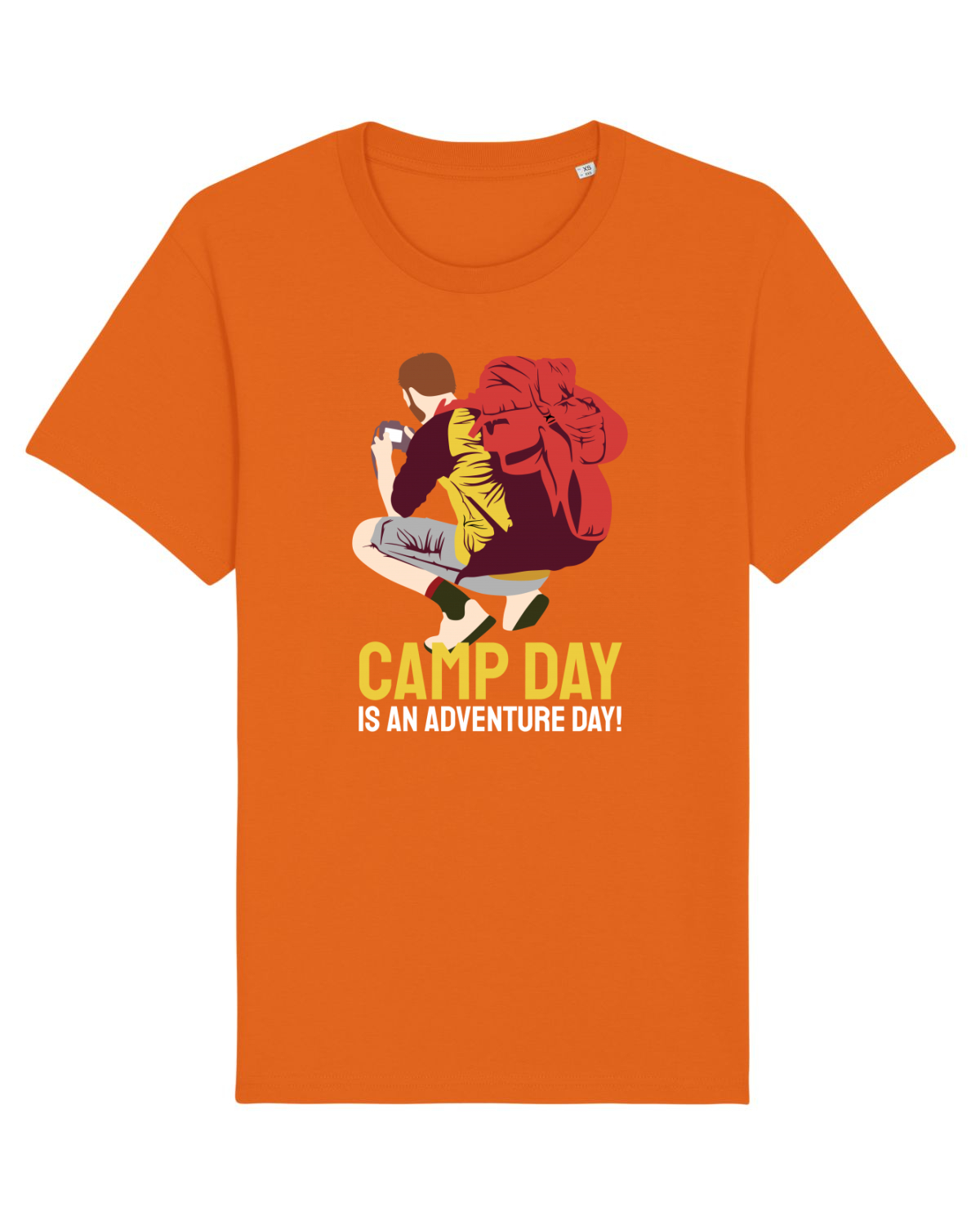 Tricou mânecă scurtă Unisex Rocker Bright Orange