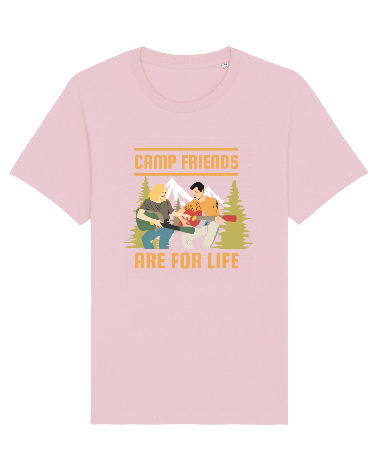 Tricou mânecă scurtă Unisex Rocker Cotton Pink