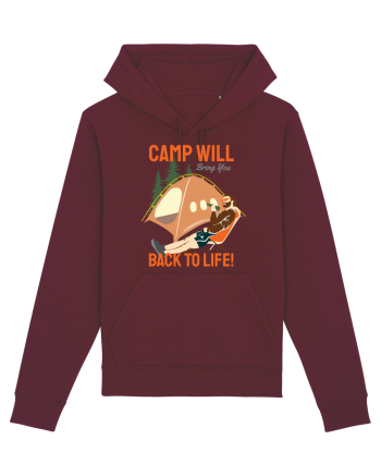 Camp Will Bring You Back to Life! Burgundy