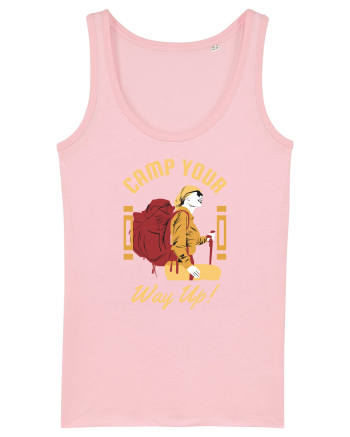 Camp Your Way Up Cotton Pink