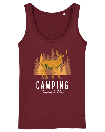 Camping Season is Here Burgundy
