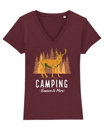 Camping Season is Here Burgundy
