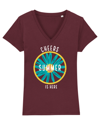 Cheers Summer is Here Burgundy