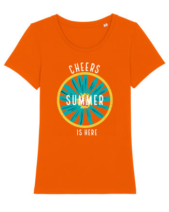 Cheers Summer is Here Bright Orange