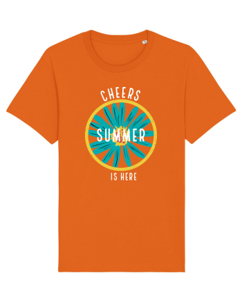 Cheers Summer is Here Bright Orange