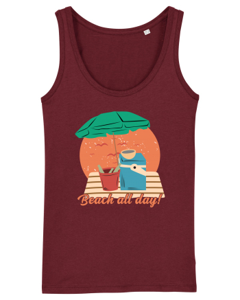 Beach All Day! Burgundy