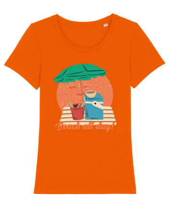 Beach All Day! Bright Orange