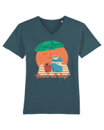 Beach All Day! Tricou mânecă scurtă guler V Bărbat Presenter