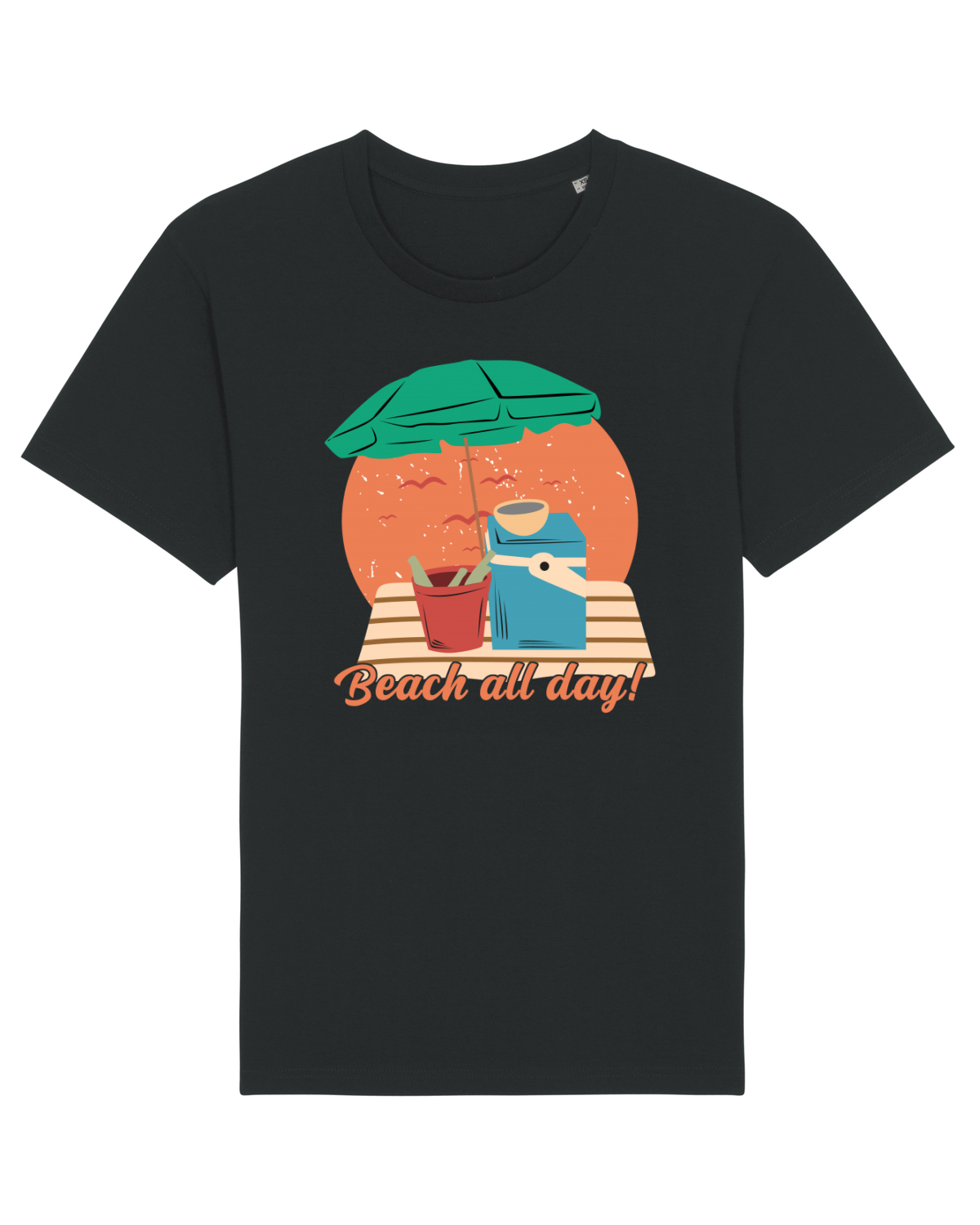 Tricou mânecă scurtă Unisex Rocker Black