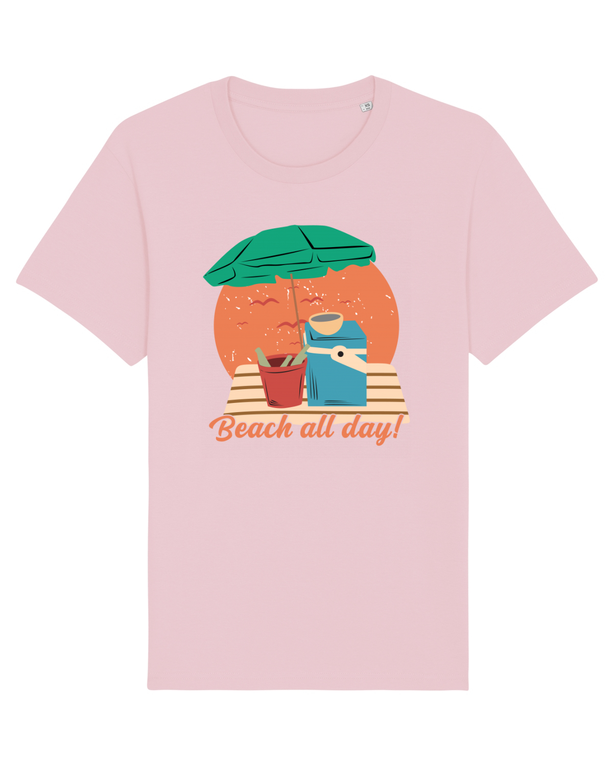 Tricou mânecă scurtă Unisex Rocker Cotton Pink