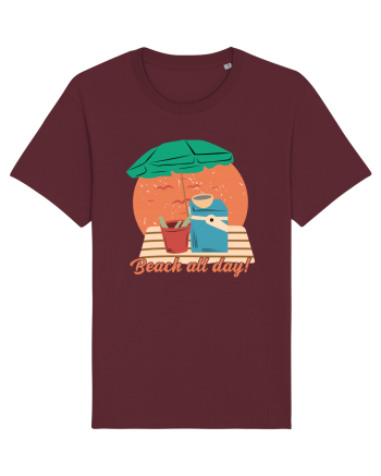 Beach All Day! Burgundy