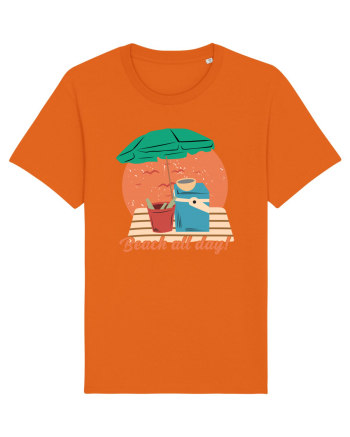 Beach All Day! Bright Orange
