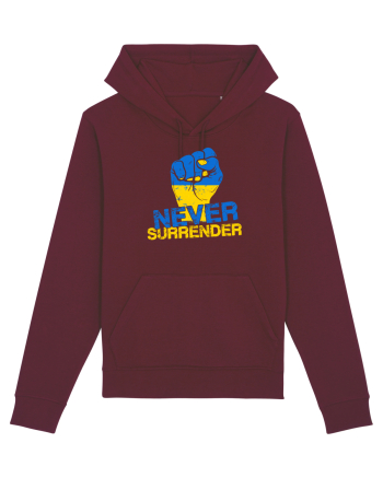 Never Surrender Ukraine Burgundy
