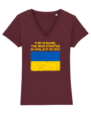 War for  Ukraine Burgundy