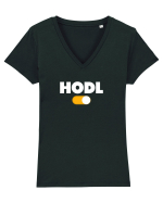 HODL mode On Tricou mânecă scurtă guler V Damă Evoker