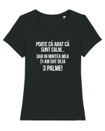 CALM Tricou mânecă scurtă guler larg fitted Damă Expresser