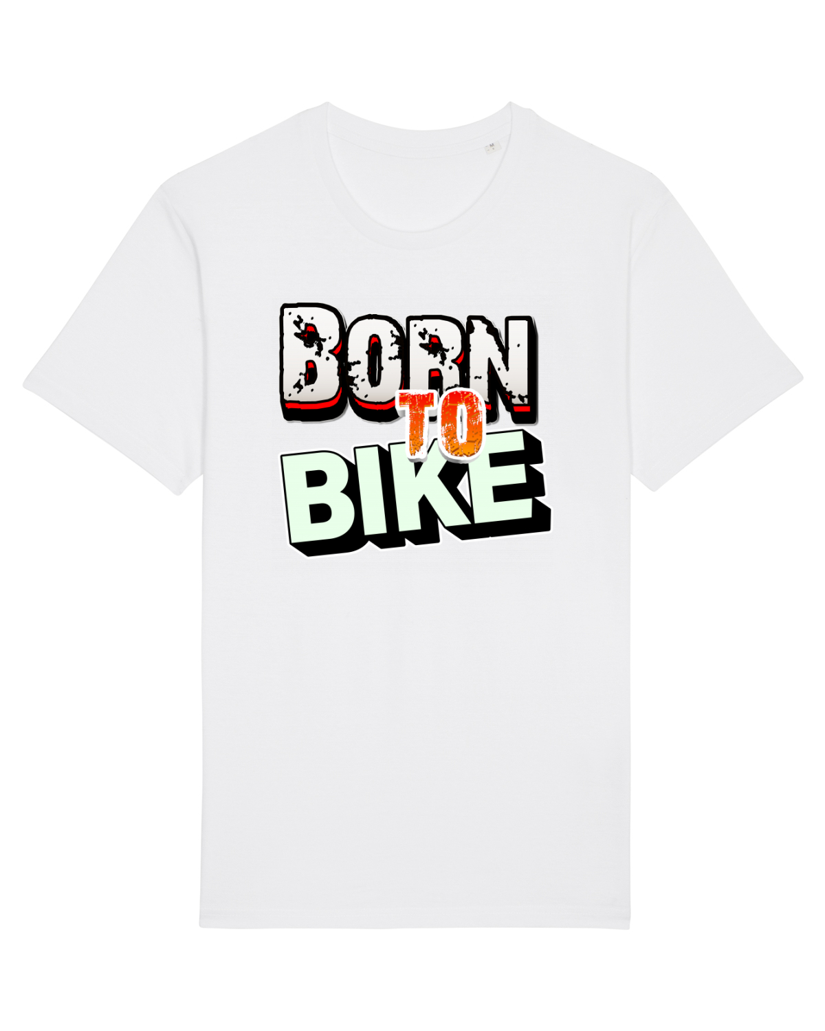 Tricou mânecă scurtă Unisex Rocker White