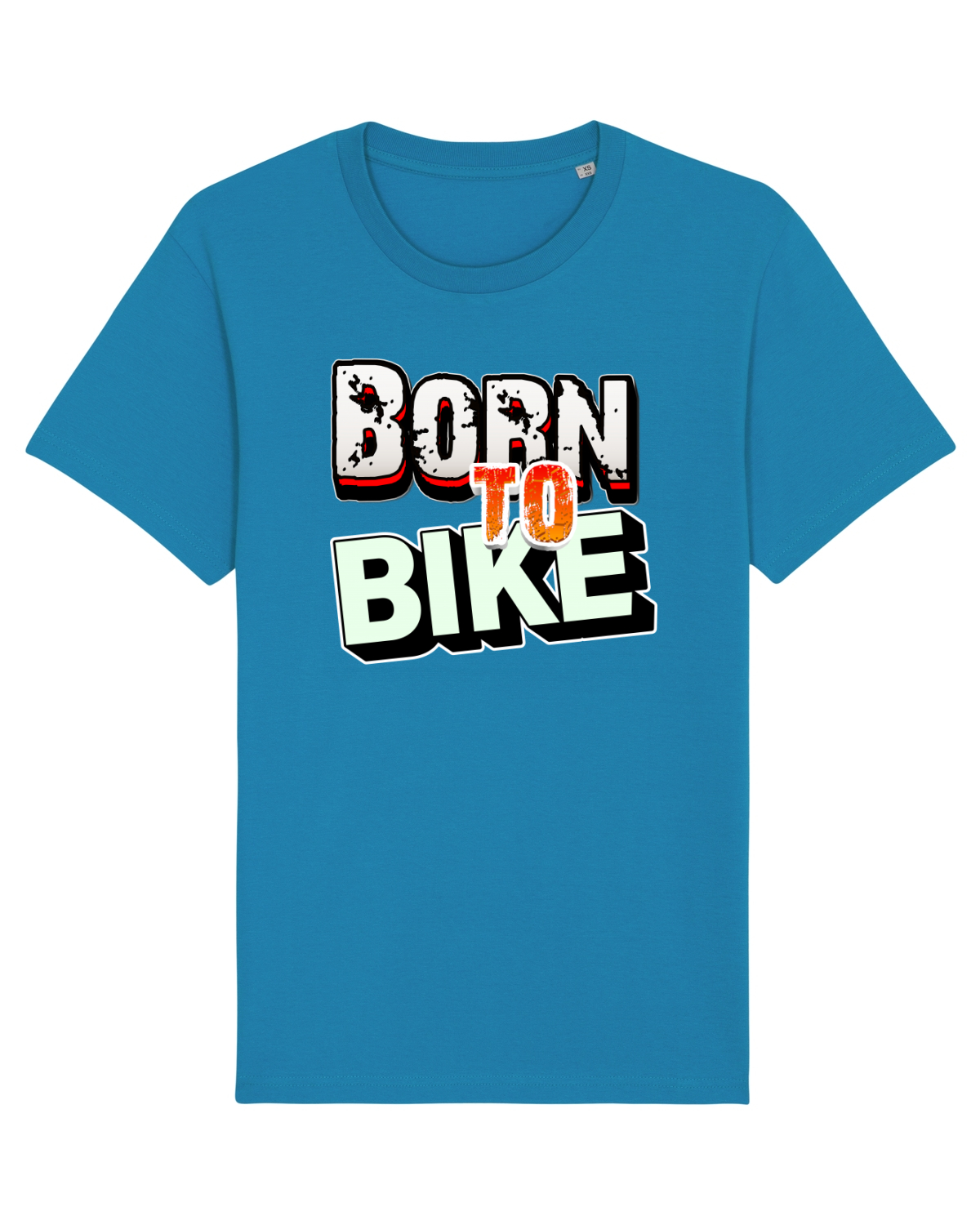 Tricou mânecă scurtă Unisex Rocker Azur