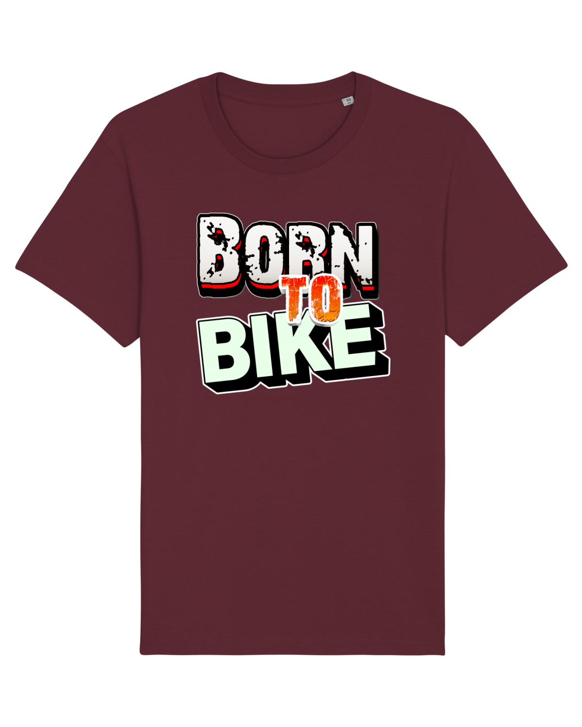 Tricou mânecă scurtă Unisex Rocker Burgundy
