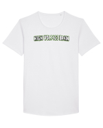 Minte sclipitoare Tricou mânecă scurtă guler larg Bărbat Skater