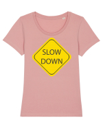 Ia-o-ncet Tricou mânecă scurtă guler larg fitted Damă Expresser