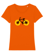 Bicicleta de vara Tricou mânecă scurtă guler larg fitted Damă Expresser