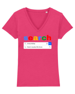 Vacanta de vis Tricou mânecă scurtă guler V Damă Evoker