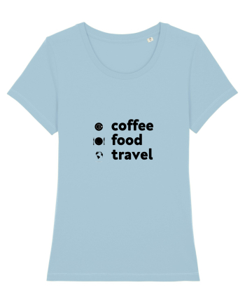 Travel T-Shirt Sky Blue