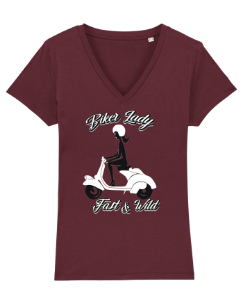 Biker Lady Burgundy