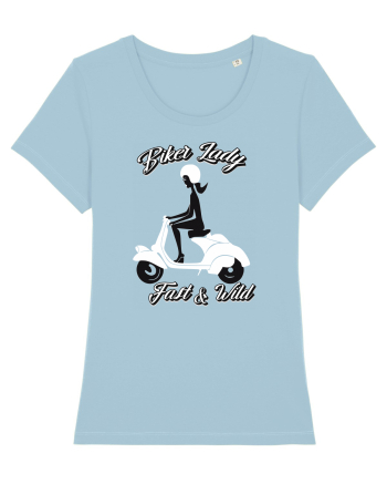 Biker Lady Sky Blue