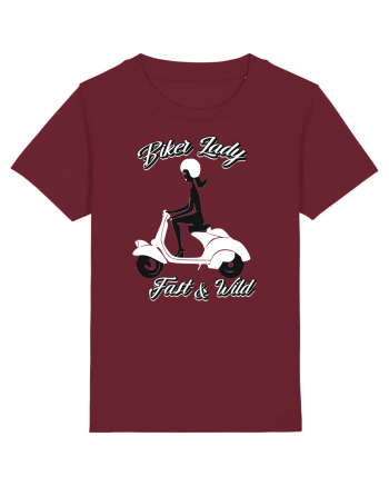 Biker Lady Burgundy