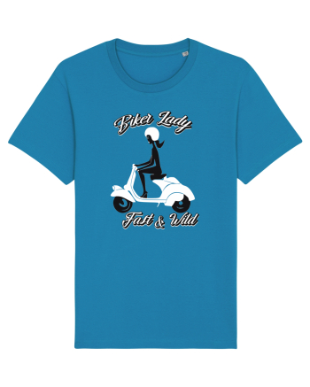 Biker Lady Azur