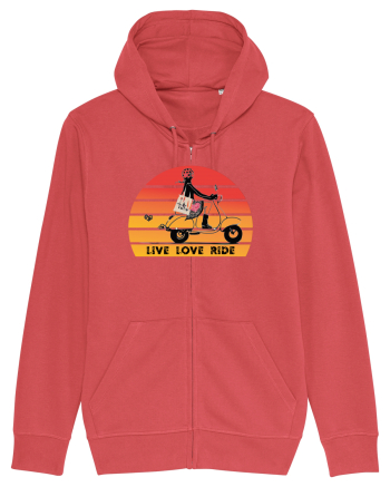 Live, Love, Ride Carmine Red