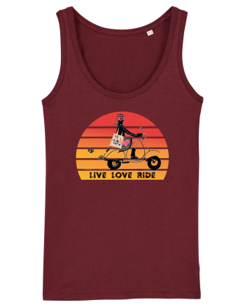 Live, Love, Ride Burgundy