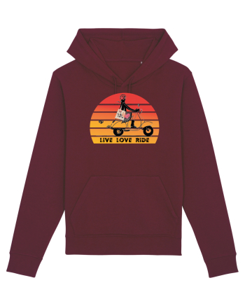 Live, Love, Ride Burgundy