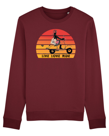 Live, Love, Ride Burgundy