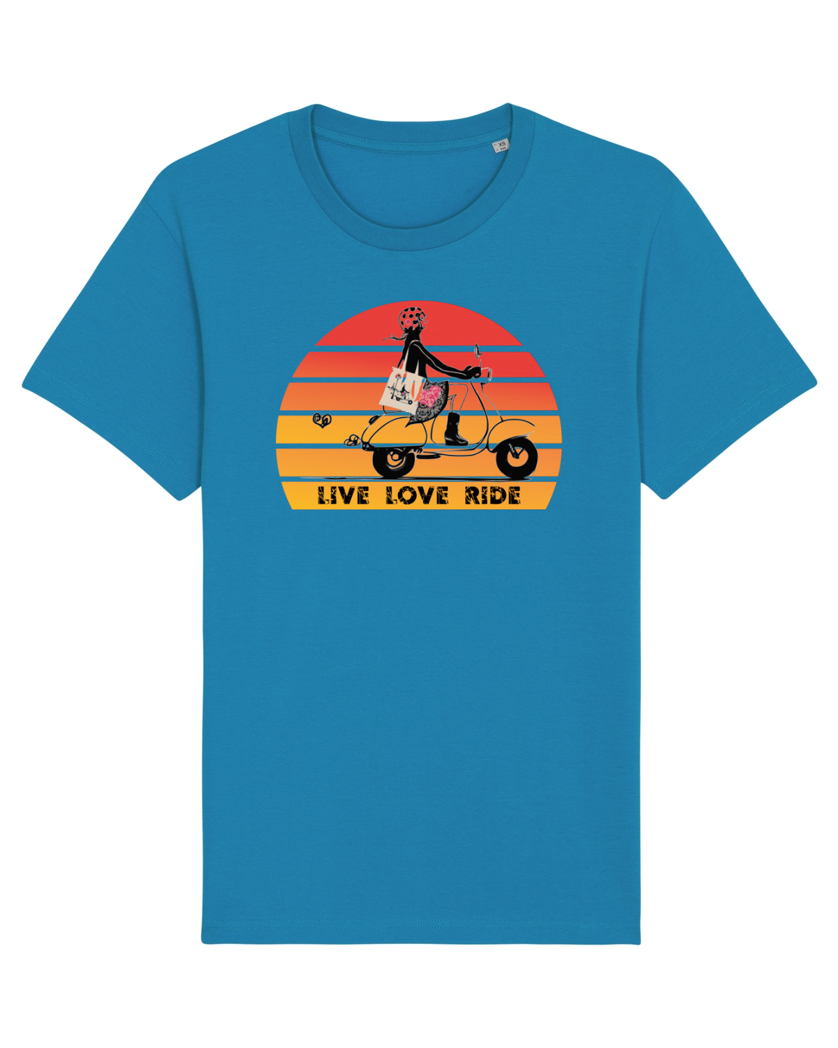Tricou mânecă scurtă Unisex Rocker Azur