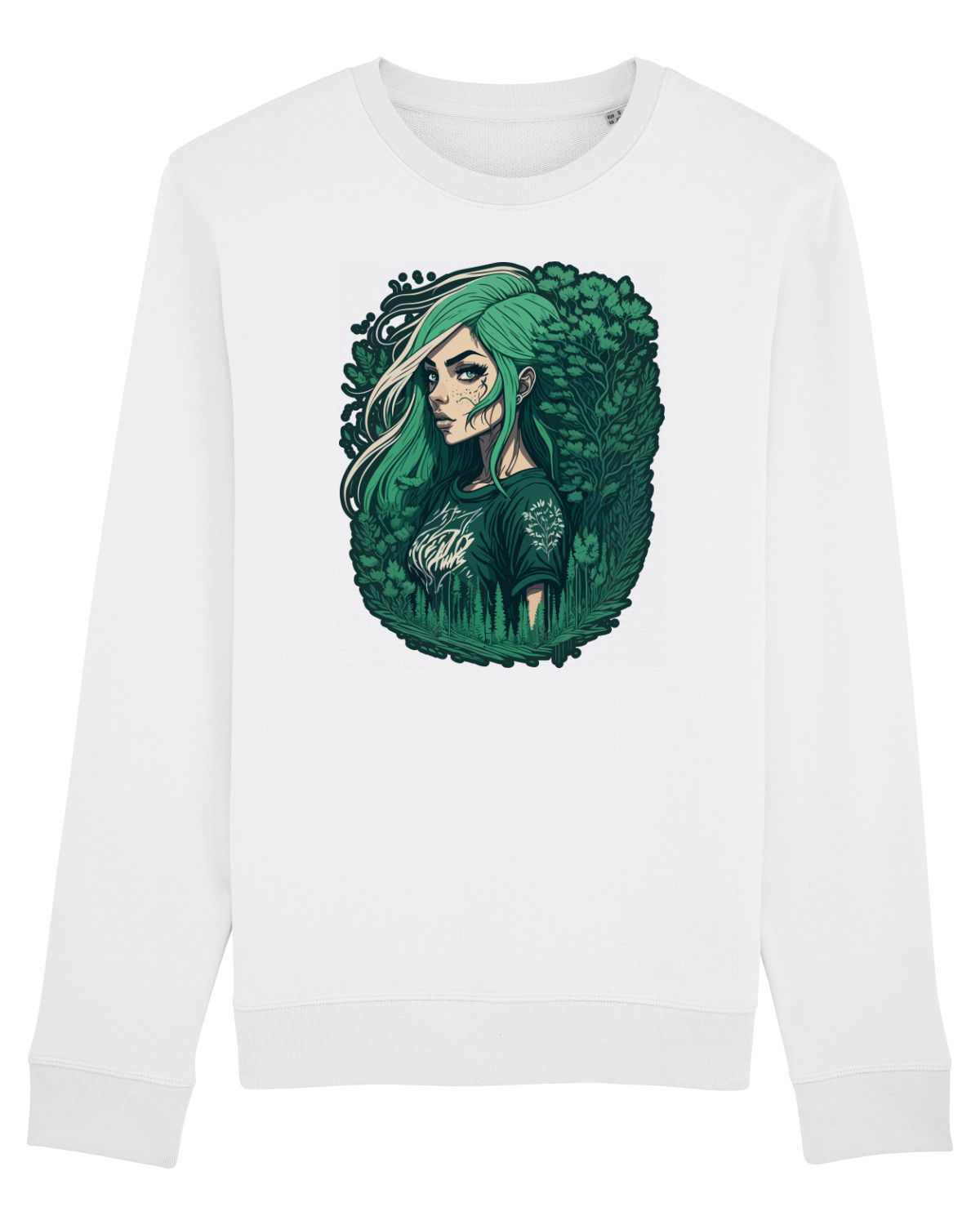 Bluză mânecă lungă Unisex Rise White