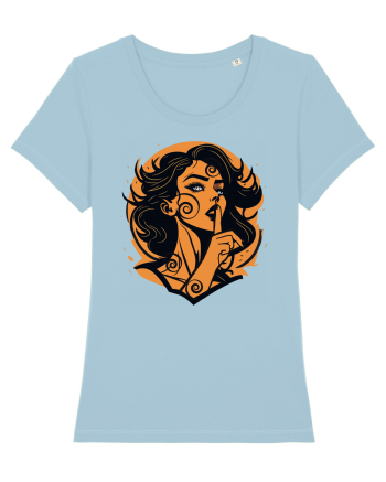 Fata seducatoare portocalie Sky Blue