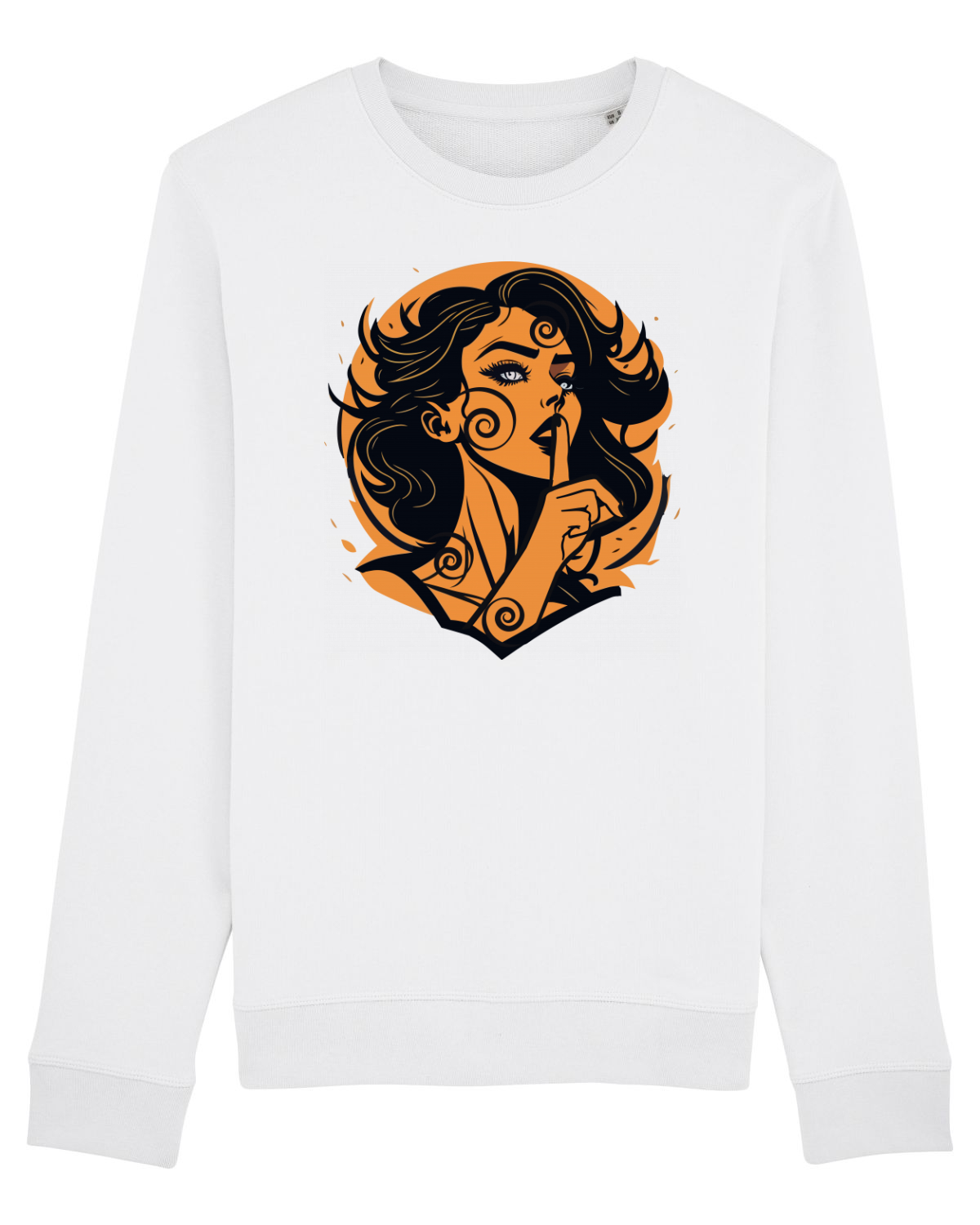 Bluză mânecă lungă Unisex Rise White